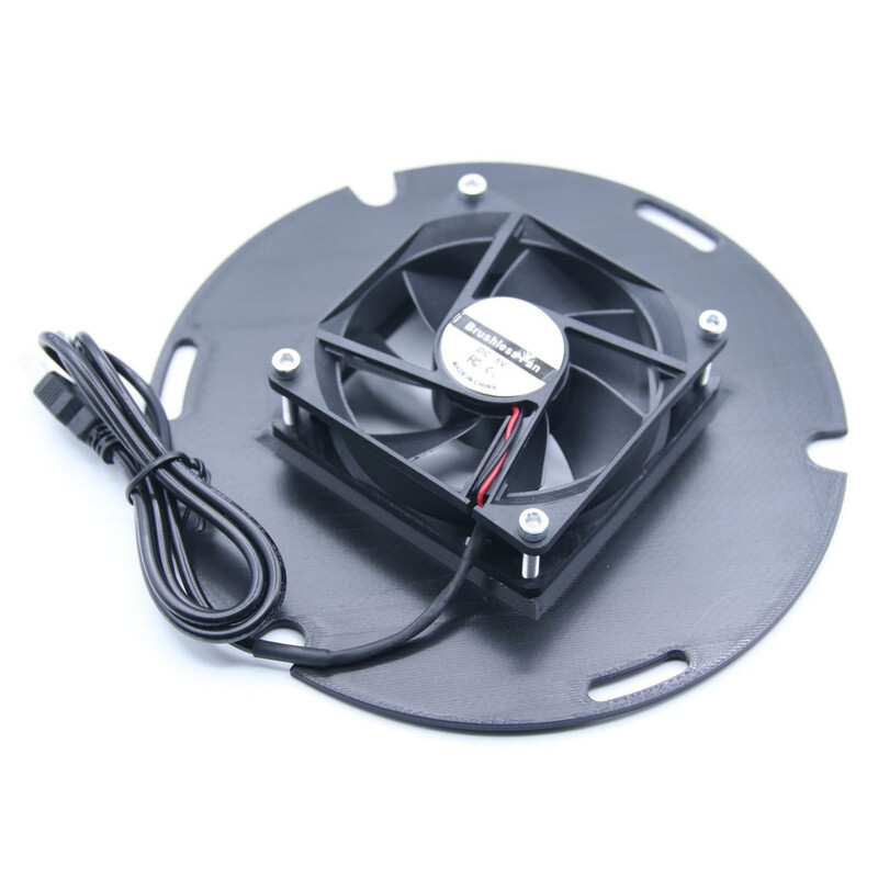 Astroprints Copertura a specchio per GSO e TS Optics  ONTC Newton 6" Porta specchio principale incl. 5V USB Ventilatori