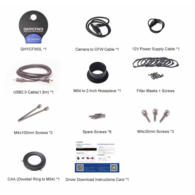 QHY Ruota portafiltri CFW3L 7x 50 mm