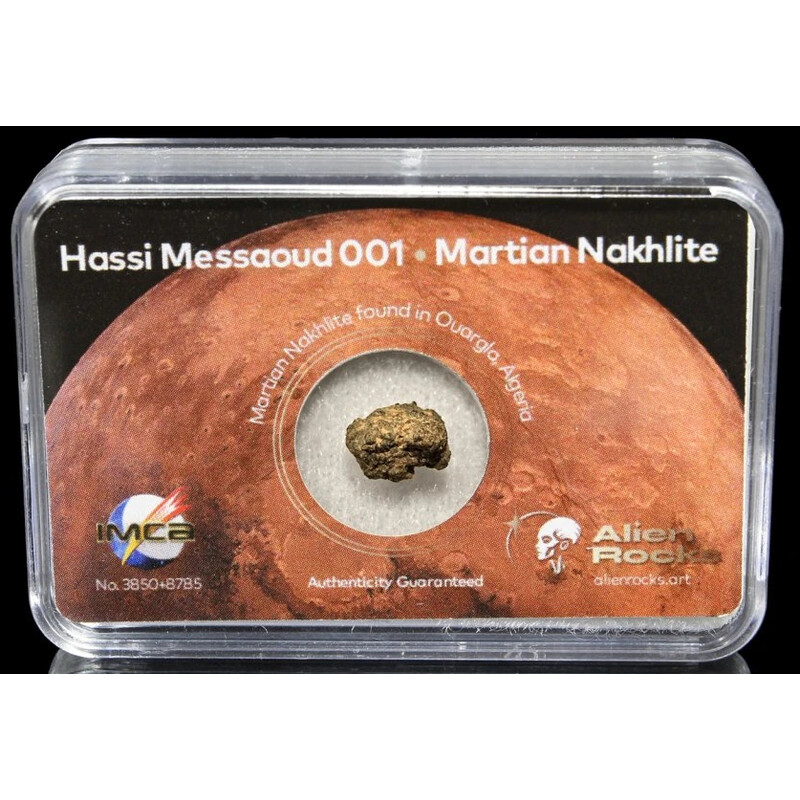 Alien Rocks Meteoriti Meteorite di Marte Hassi Messaoud 0,2 - 0,3 grammi