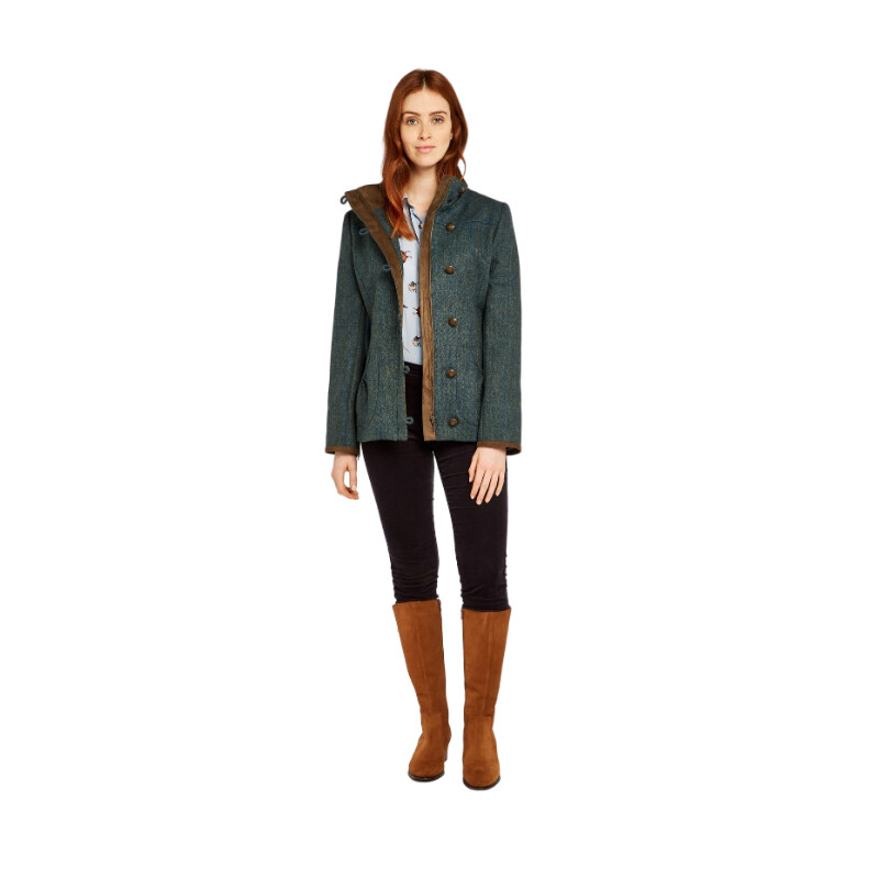 Dubarry of Ireland Giacca in tweed Bracken 89 Mist taglia 40