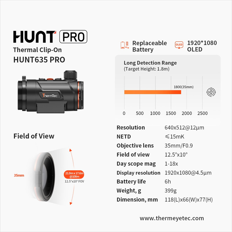 ThermTec Camera termica Hunt 635 PRO