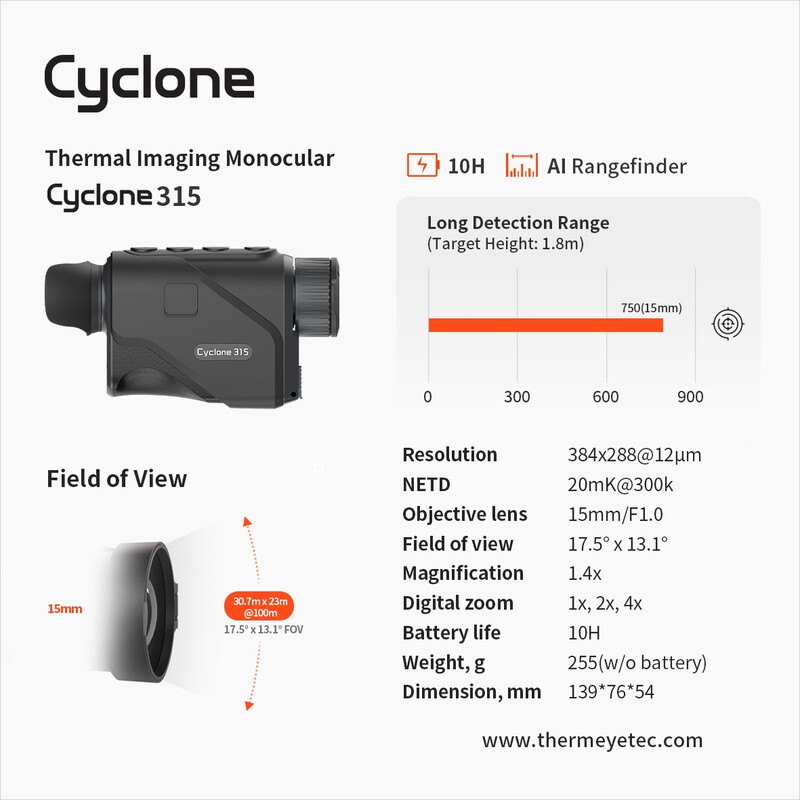 ThermTec Camera termica Cyclone 315