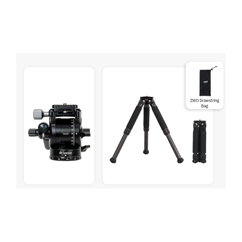 ZWO Treppiede Carbonio TC20+TH10 Seestar Smart Telescope