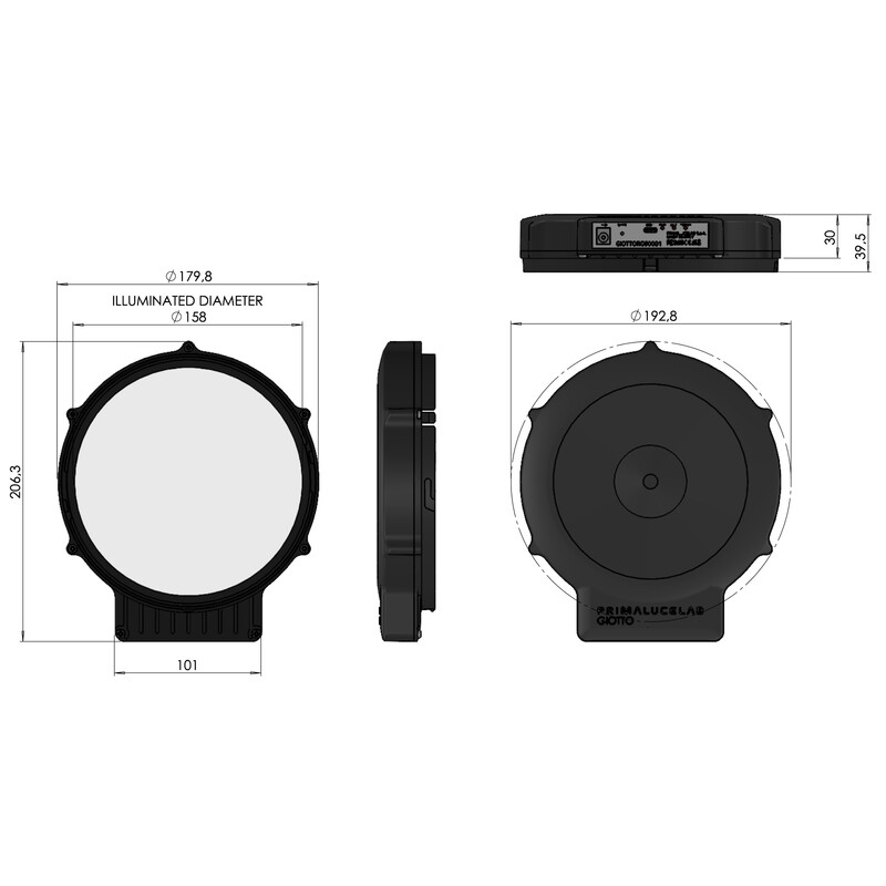 PrimaLuceLab GIOTTO Flat Field Generator Celestron Origin