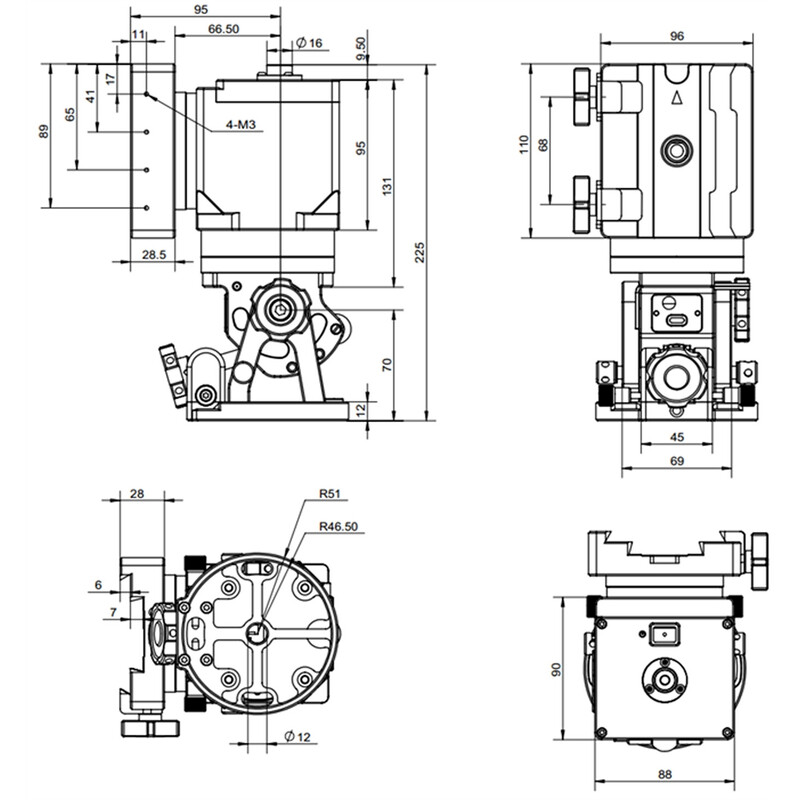 iOptron Montatura HAE29C-EC AZ/EQ dual SWG