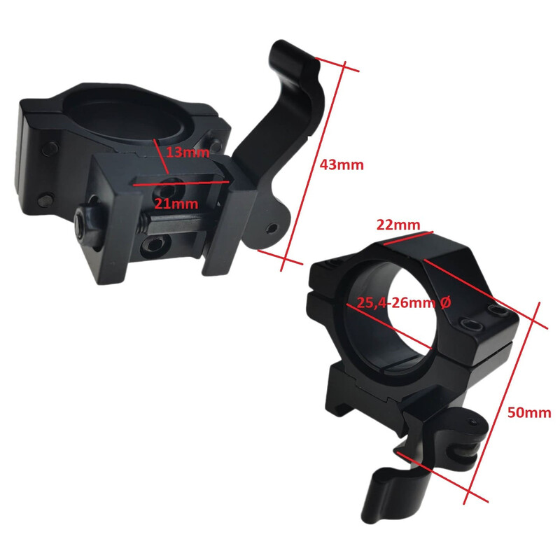 Maximtac Montaggio lampada Picatinny