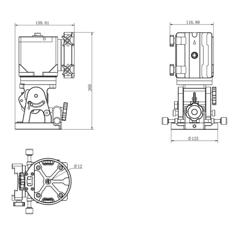 iOptron Montatura HAE43C-EC AZ/EQ dual SWG