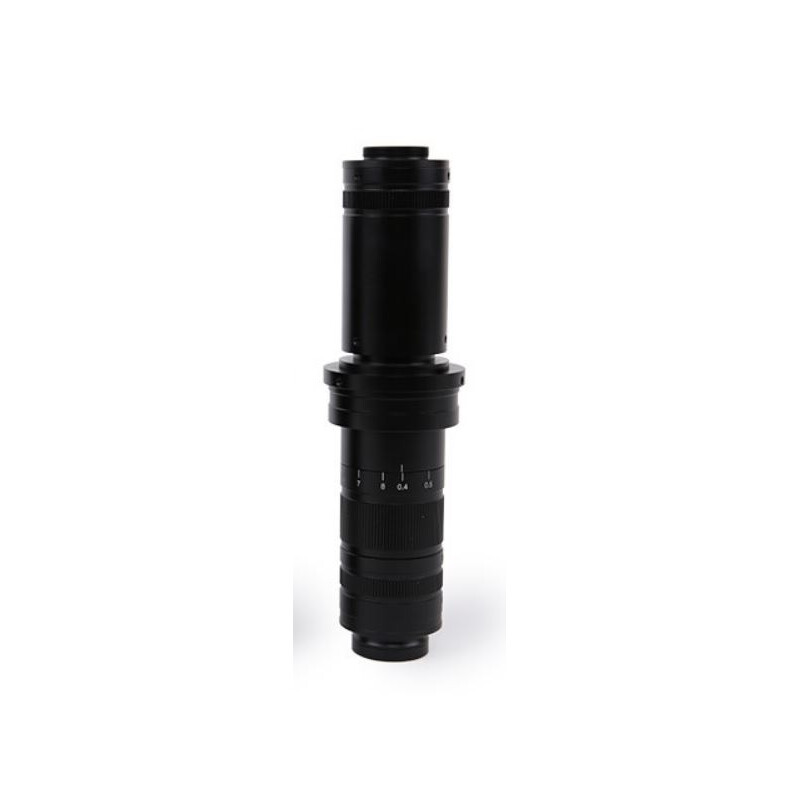 ToupTek Microscopio Zoom-Objektiv Set TZM0880D, Zoom 0.8-8x, 1x C-mount, inkl. Polarisations-Ringlicht