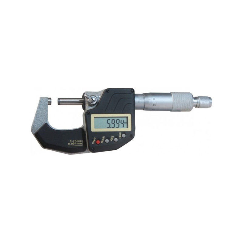 (SP) Micrometro digitale a cricchetto da 25 mm, 0,001 mm, DIN 863 - Metav IndustryLine