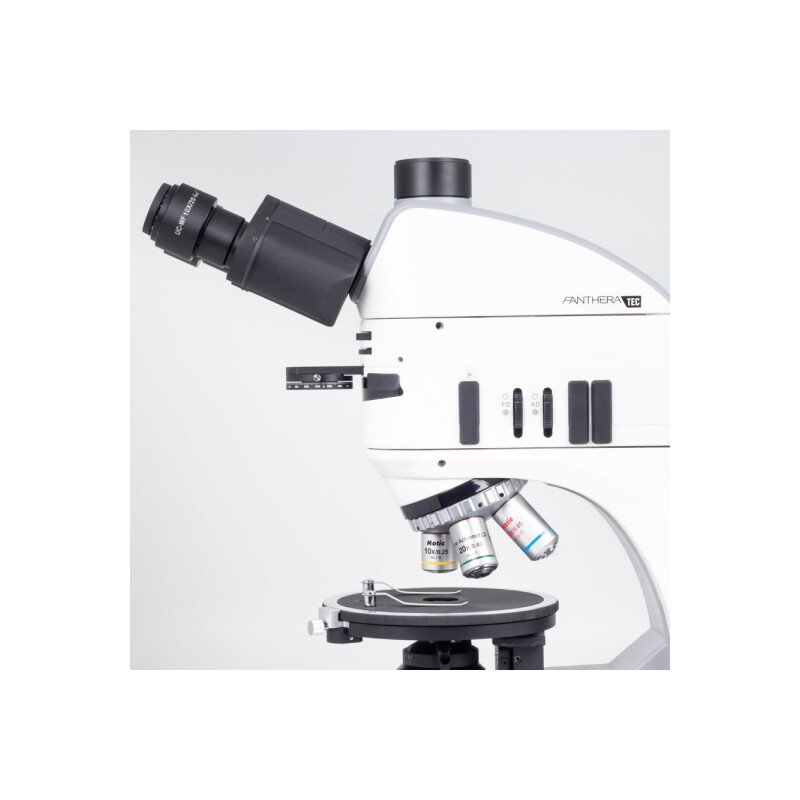 Motic Microscopio Panthera TEC POL Epi, trino, infinity, plan, achro, 50x-400x, 10x/20 mm, alogeno/LED