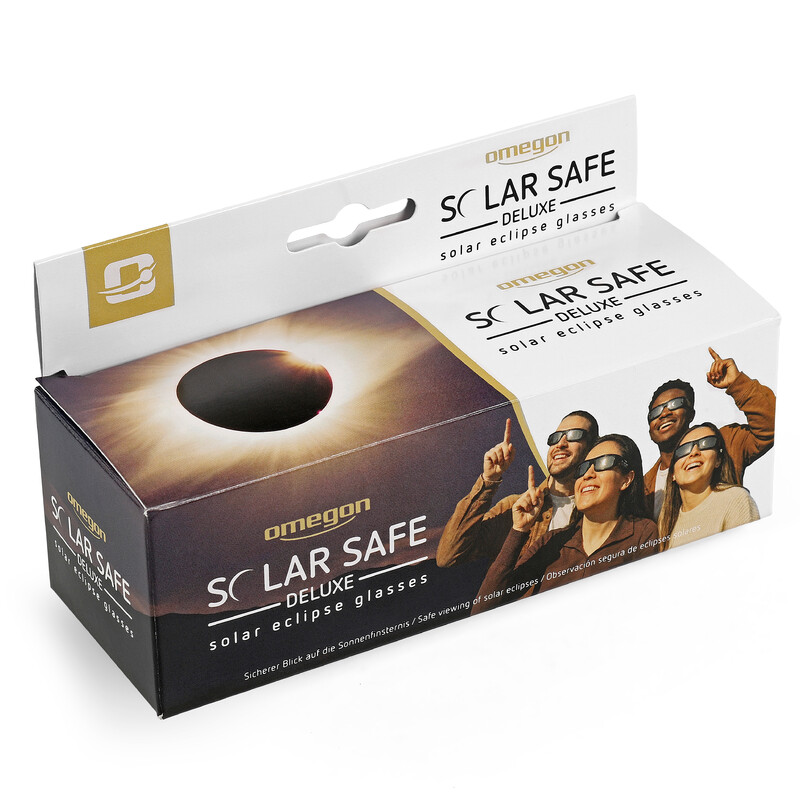 Omegon Occhiali per eclissi solare Sonnenfinsternis-Brille Solar Safe Deluxe