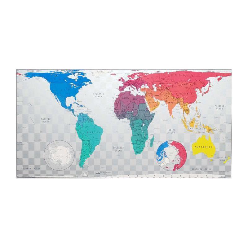 The Future Mapping Company Mappa del Mondo Planisfero Future Map blu-smeraldo-rosa-giallo