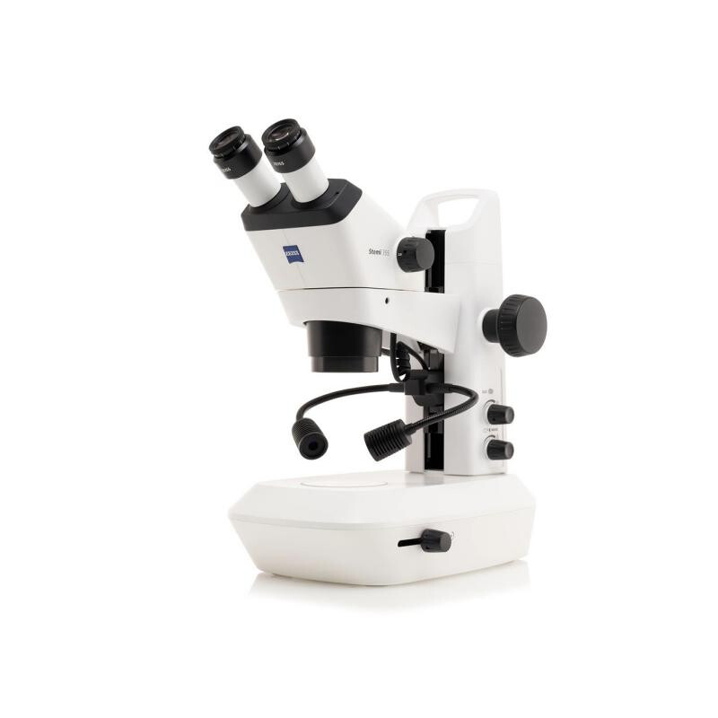 ZEISS Microscopio stereo zoom Stemi 355, C Lab, trino, BF, DF, w.d. 110 mm, 10x/23, 5,5:1, 7,2x-40x, AL/DL, Spot C LED