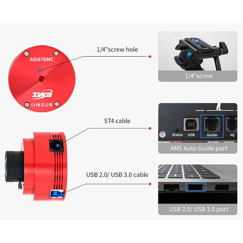 ZWO Fotocamera ASI 676 MM Mono