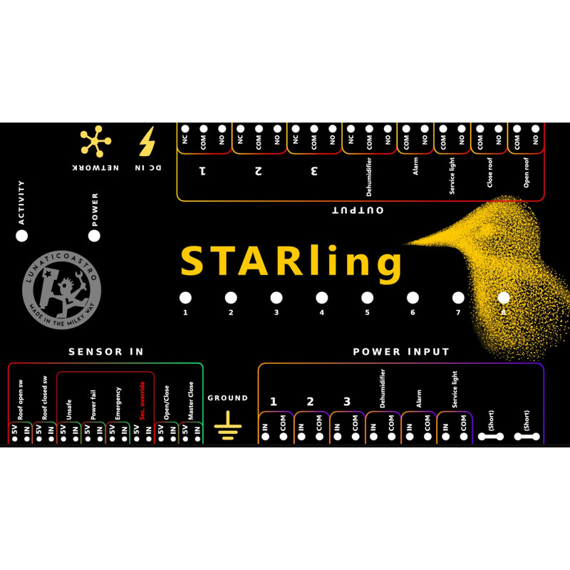 Lunatico Controllo dell'osservatorio astronomico Starling