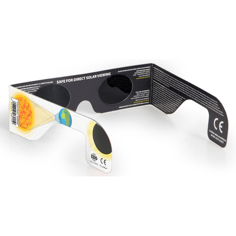 Baader Occhiali per eclissi solare Sonnenfinsternis-Brille Sonnenfinsternis Sofi Beobachtungsbrille Solar Viewer AstroSolar® 100 Stück