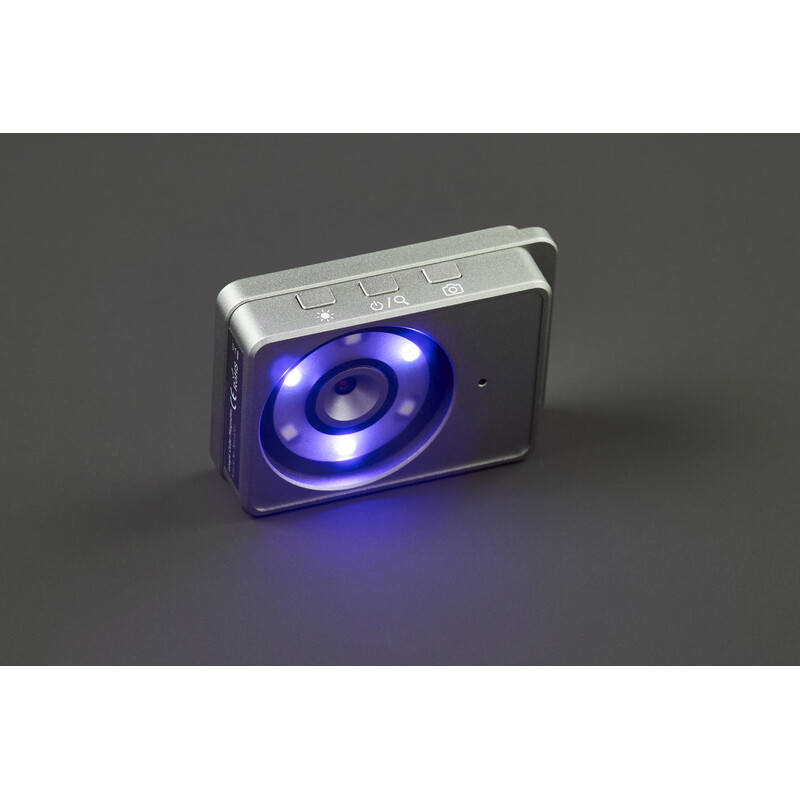 FPS Lente d`Ingrandimento Magic Loupe Cube elektronische Lupe – kompakt, 7x bis 19x Zoom, UV-Licht & 2,4" Display, inkl. SD-Karte