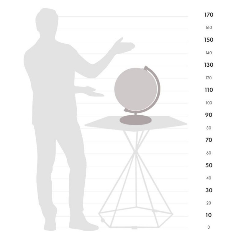 Zoffoli living Globo James Cook Oro/Bianco 33 cm