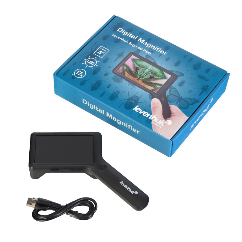 Levenhuk Lente d`Ingrandimento Ergo 40 Pro Digital 6x, 10x, 13x, 17x LED