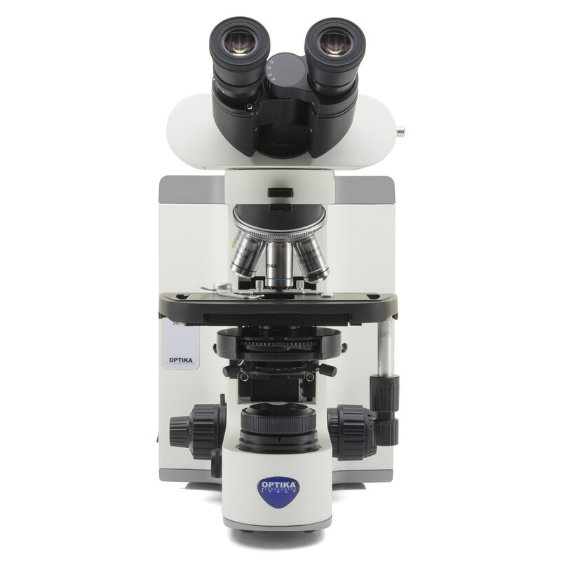 Optika Microscopio B-810DK, trino, HF, DF, infinity, plan, 40-1000x, LED