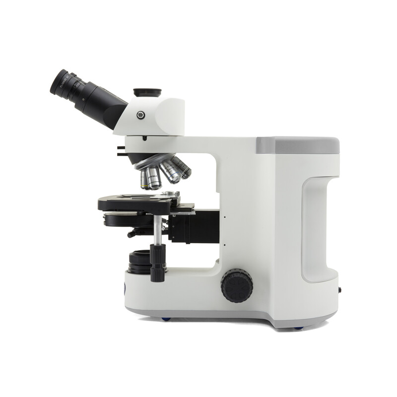 Optika Microscopio B-810LD4, trino, HF, FL, infinity, plan, 40-1000x, LED, cubo filtri LED blu e verde