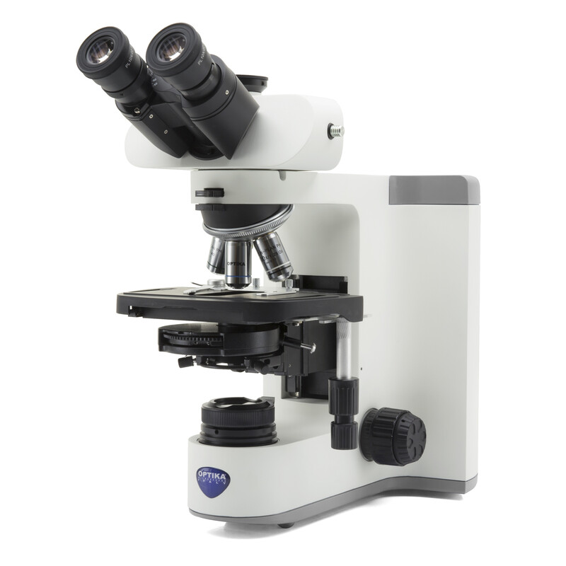 Optika Microscopio B-810DK, trino, HF, DF, infinity, plan, 40-1000x, LED