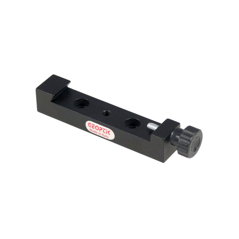 Geoptik Morsetto per binari a prisma tipo Losmandy, corto, nero