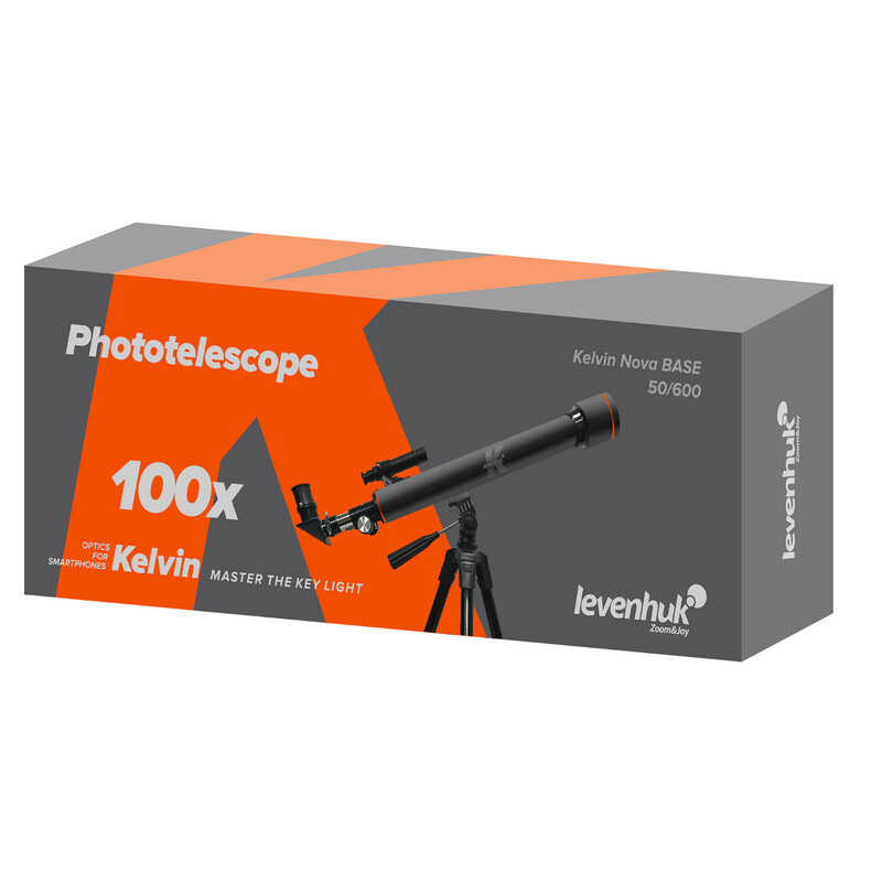 Levenhuk Telescopio AC 50/600 Kelvin Nova BASE