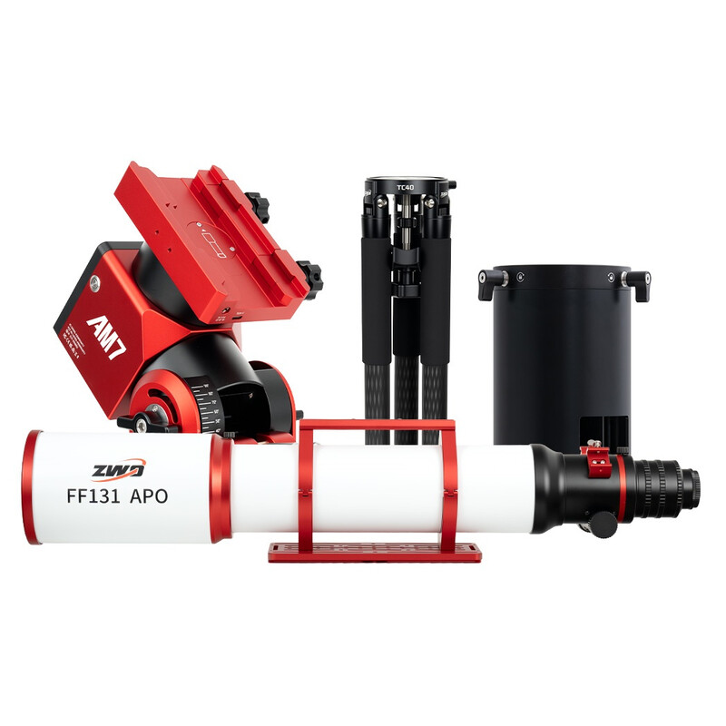 ZWO Rifrattore Apocromatico AP 131/983 FF131 AM7+PE200+TC40