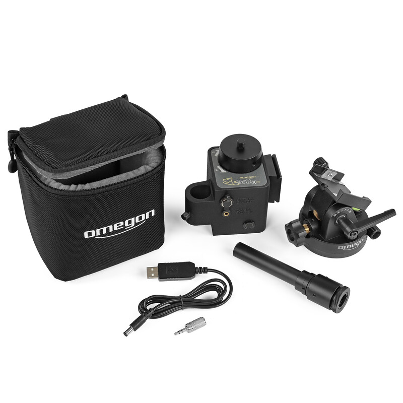 Omegon Montatura Set Segugio Tracker con testa equatoriale e cercatore polare