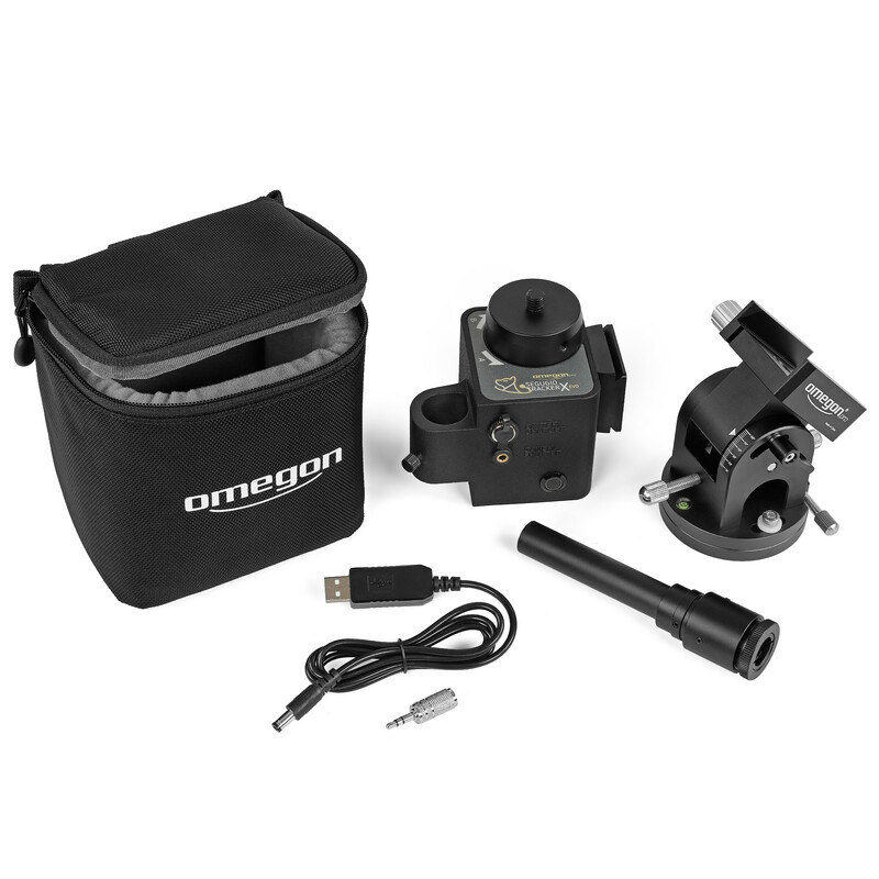 Omegon Montatura Set Segugio Tracker con testa equatoriale Deluxe e cercatore polare