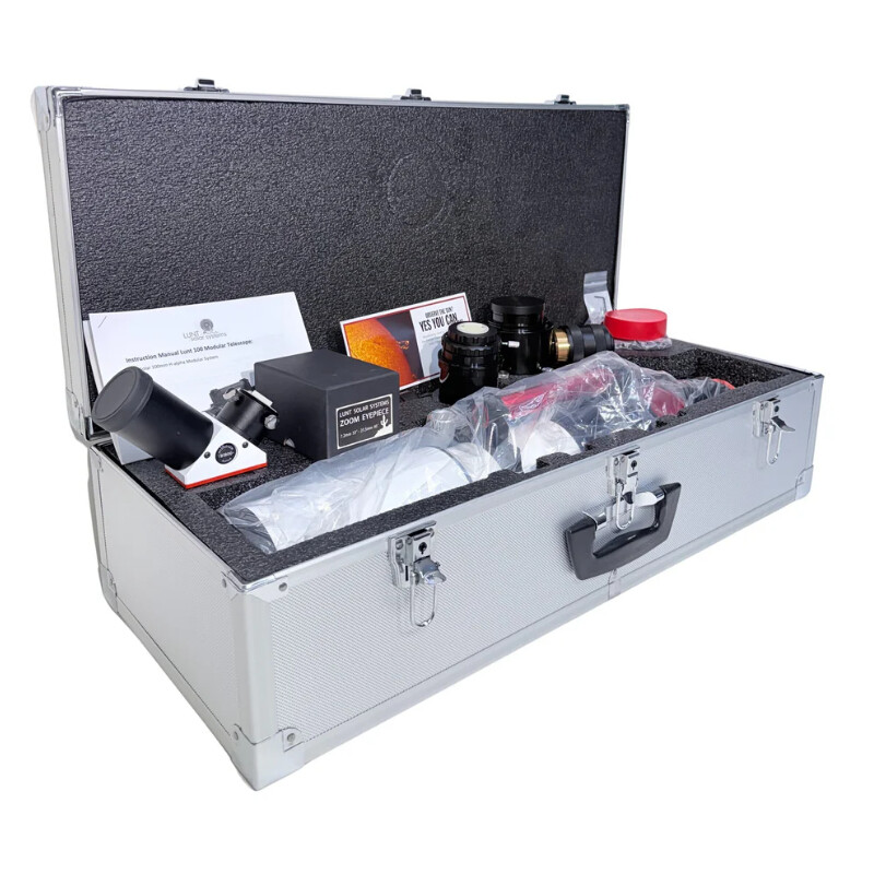 Lunt Solar Systems Telescopio solare ST 100/700 LS100MT Ha / B1800 PT DS Premium PLUS Kit