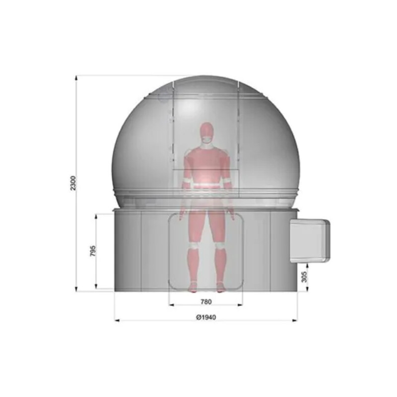 ScopeDome Cupola per l'osservazione astronomica - diametro 2 m, H80